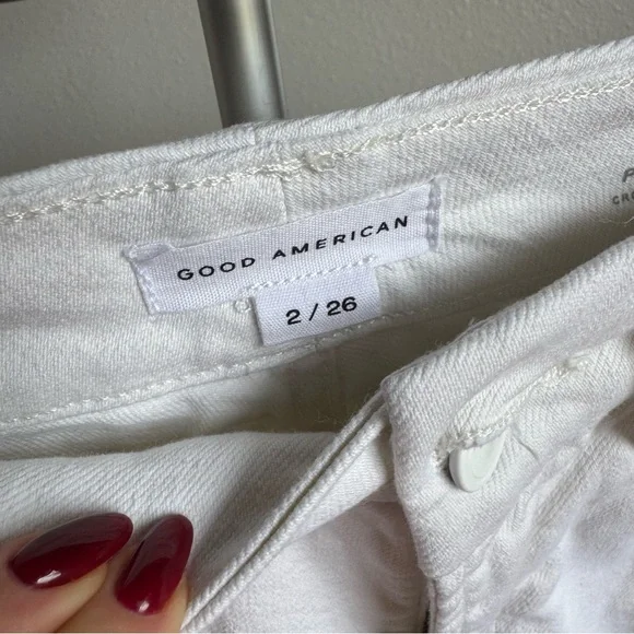 NWT Good American Good Waist Cropped Palazzo Jeans Sz 2/26 - Picture 10 of 12